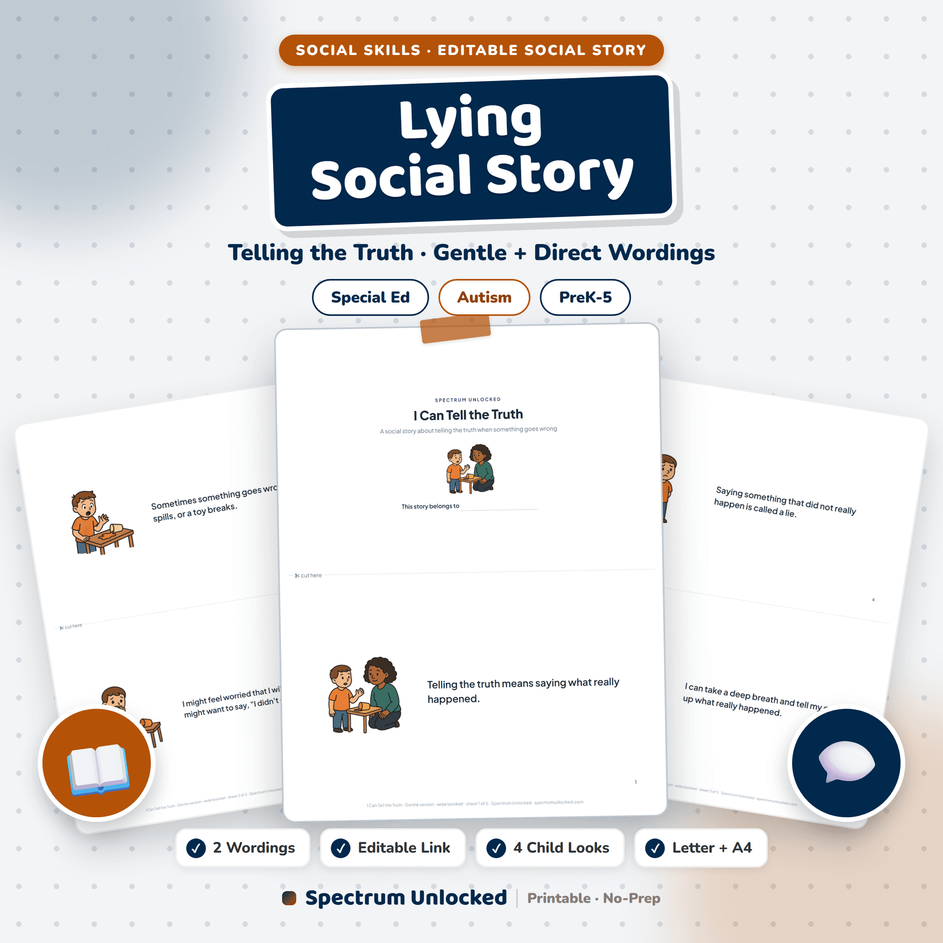 Lying Social Story: Telling the Truth