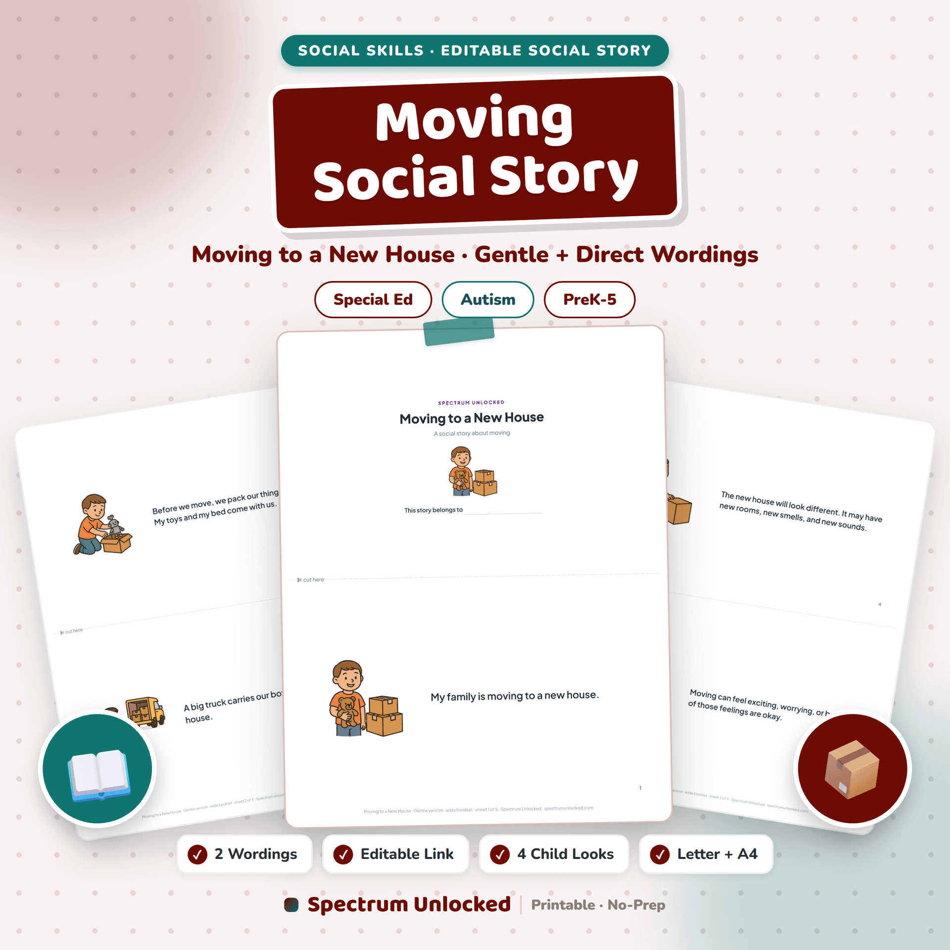 Moving Social Story: Moving to a New House